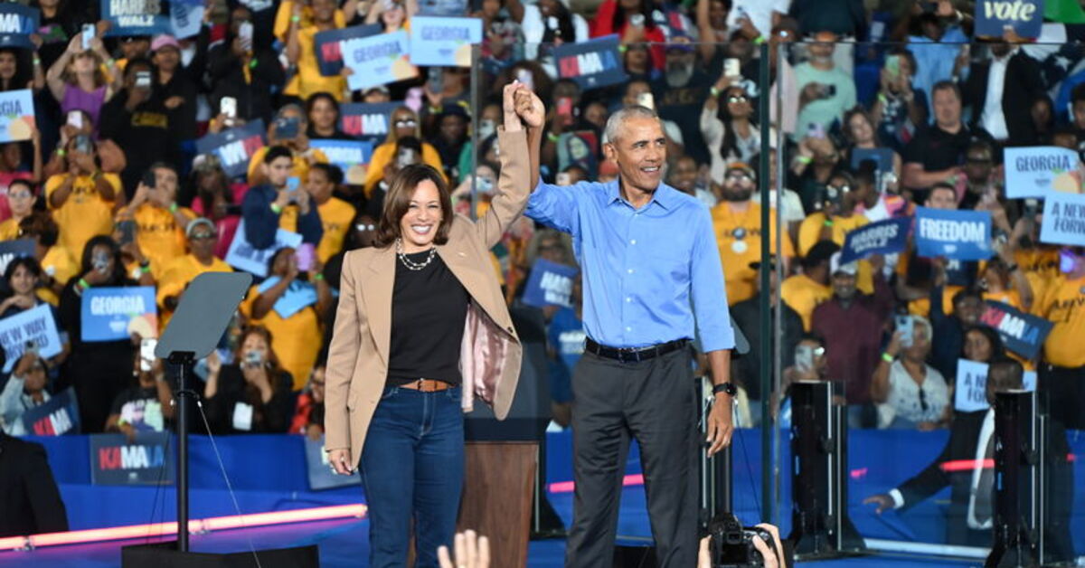 Demokratlardan Georgia’da gövde gösterisi: Harris ve Obama’dan birlikte miting